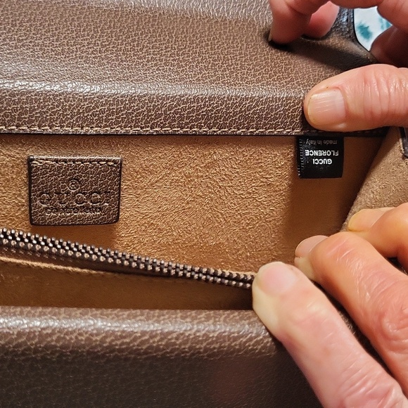 Gucci brown and tan signature charry mar handbag - Picture 8 of 16